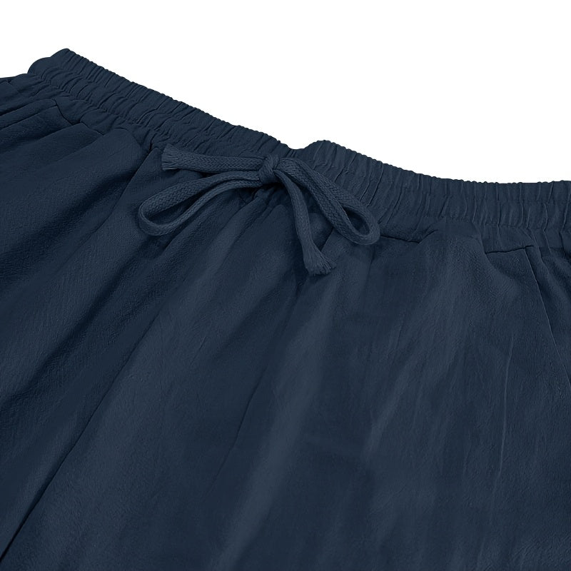 Linen Drawstring Pants