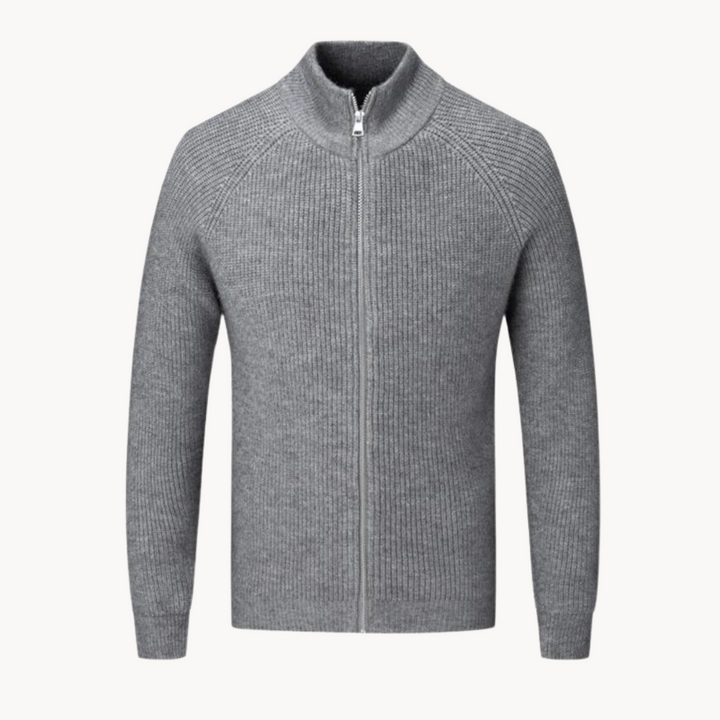 Colton Kaschmirpullover mit Reißverschluss