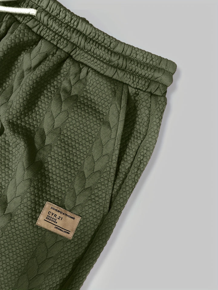 Textured Cable Knit T-Shirt and Shorts Set