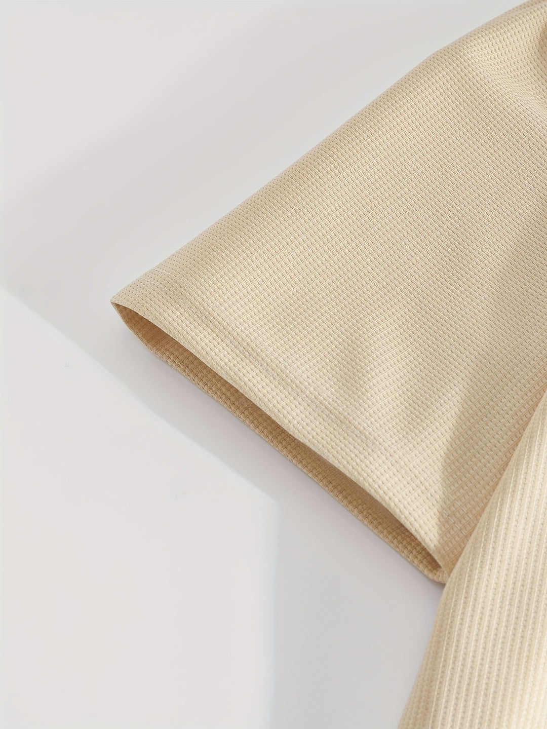 Textured Minimalist T-Shirt and Shorts Set