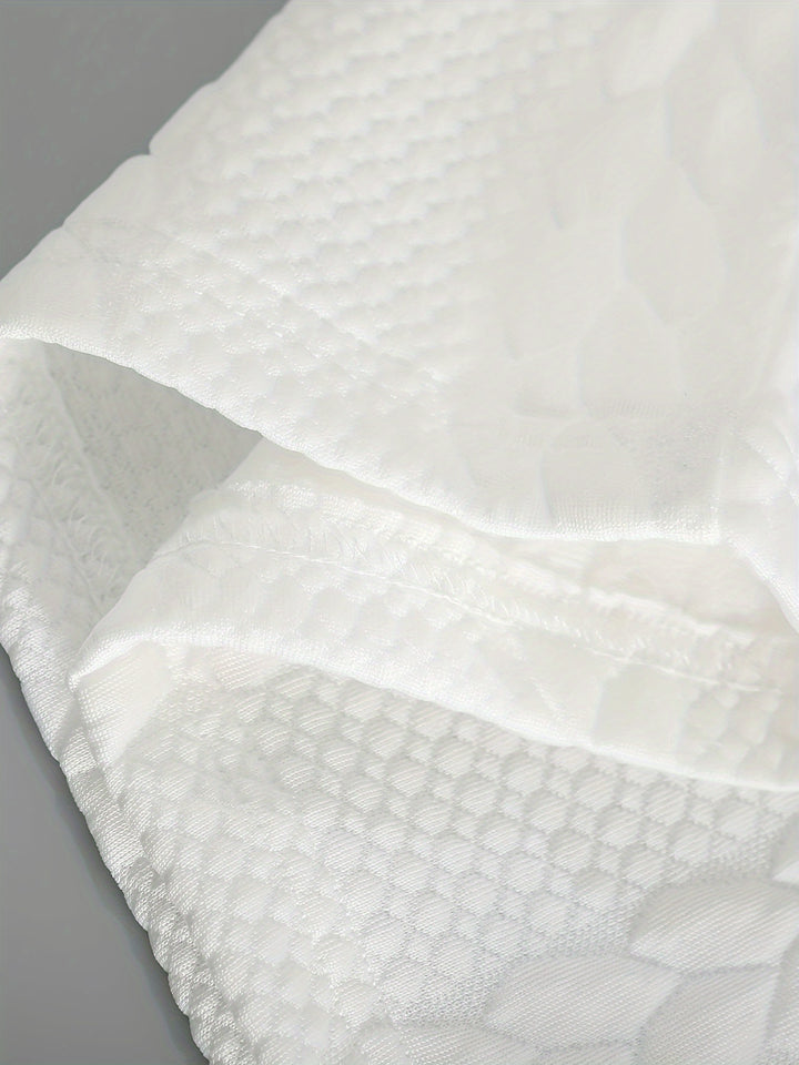 Textured Cable Knit T-Shirt and Shorts Set