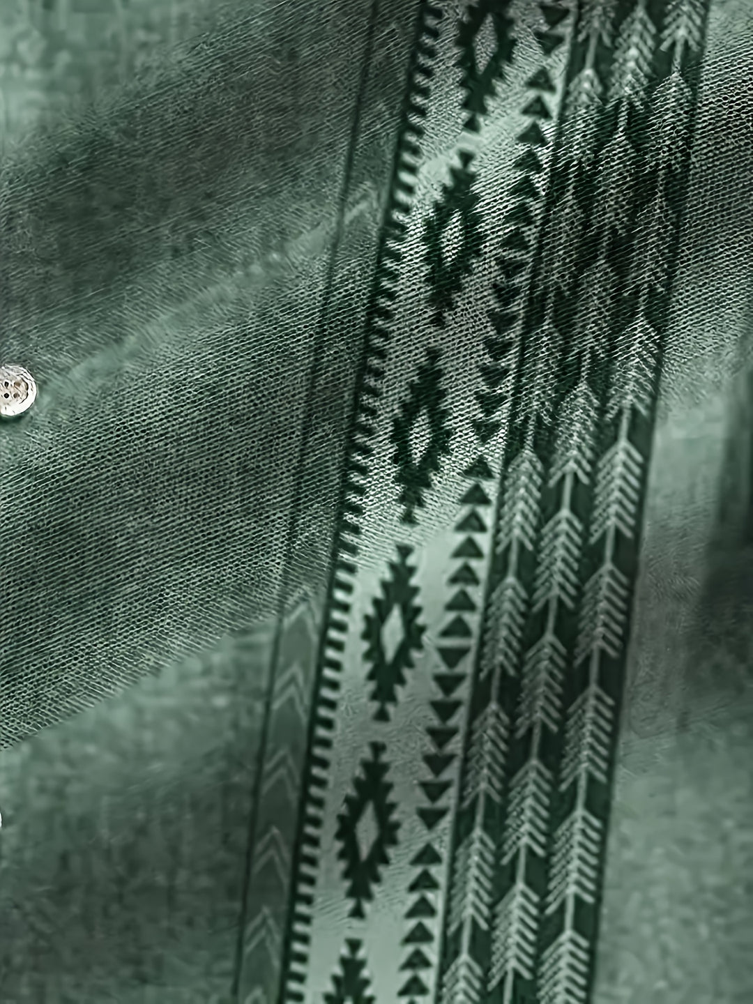 Geometric Pattern Beach Shirt