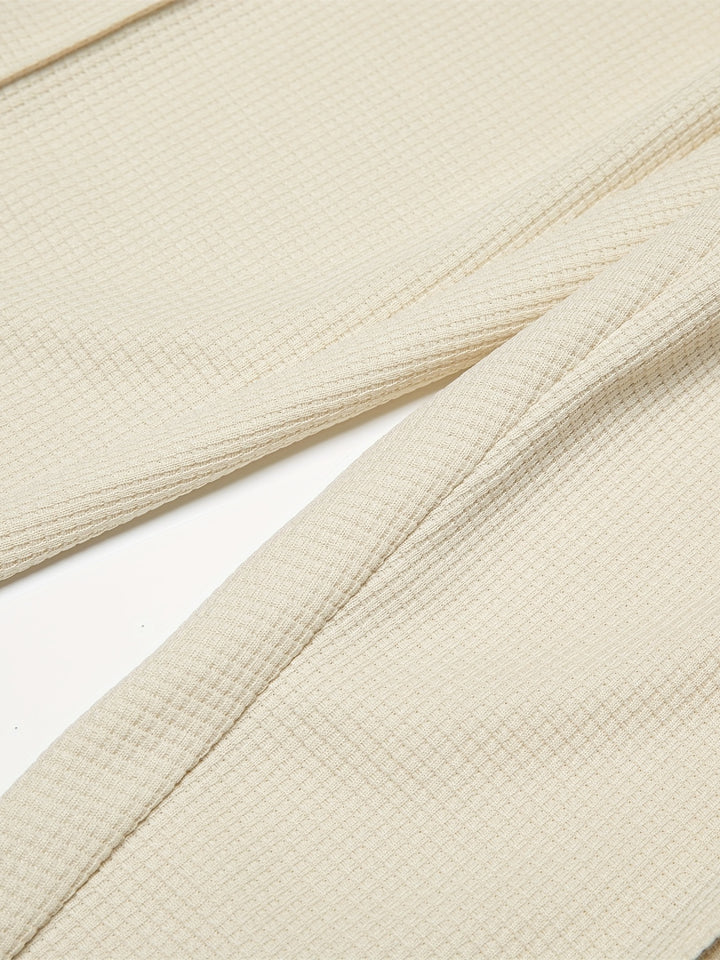 Textured Long Sleeve Top and Joggers Set