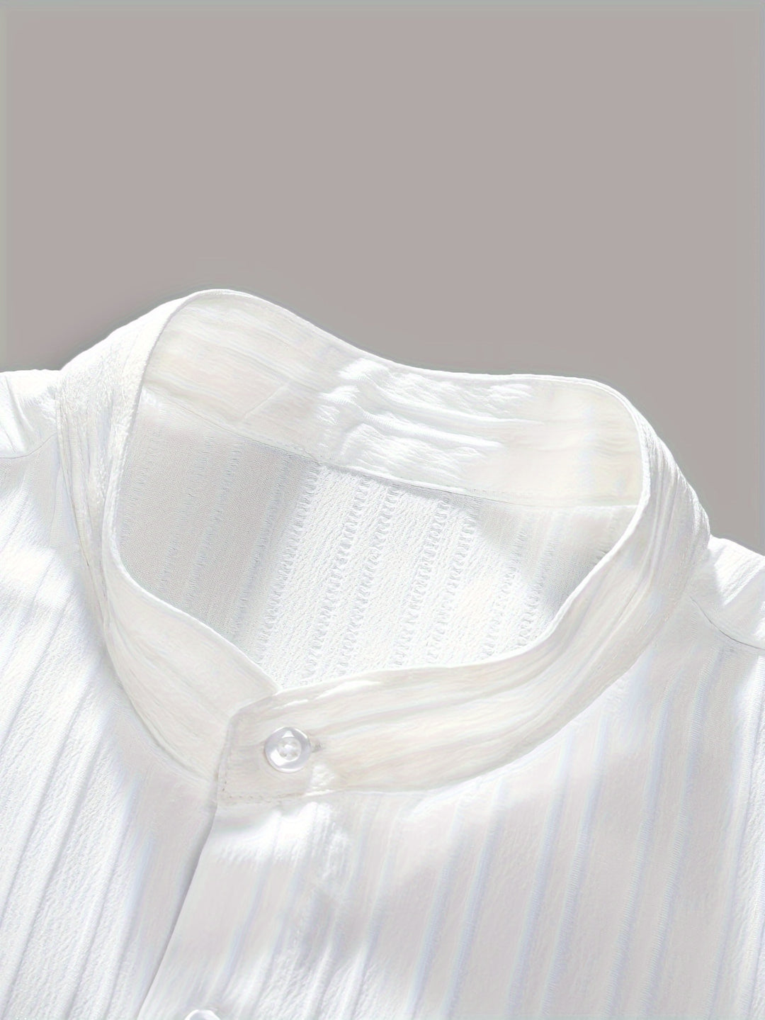 Pleated Short Sleeve Shirt and Trousers Set