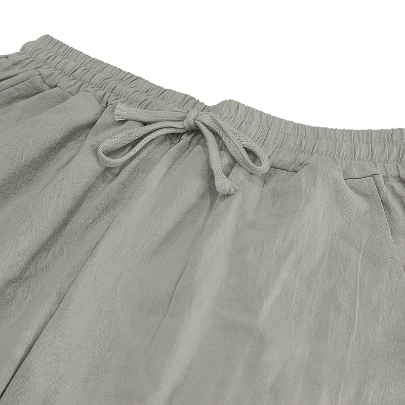 Linen Drawstring Pants