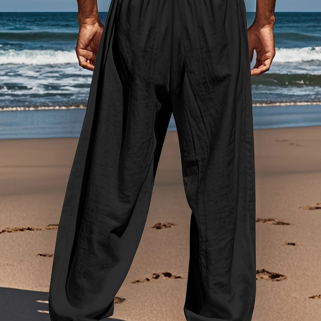 Linen Drawstring Pants
