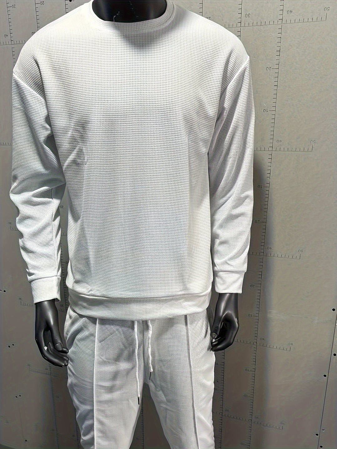 Textured Long Sleeve Top and Joggers Set