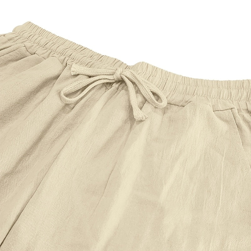 Linen Drawstring Pants