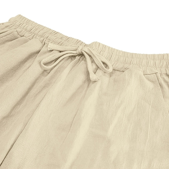 Linen Drawstring Pants