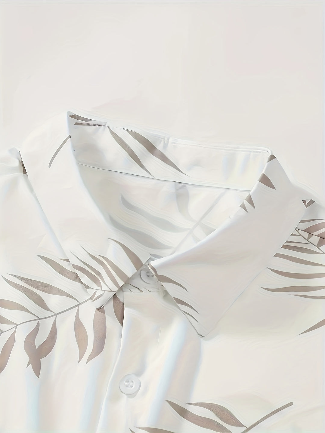 Tropical Printed Short Sleeve Shirt and Shorts Set