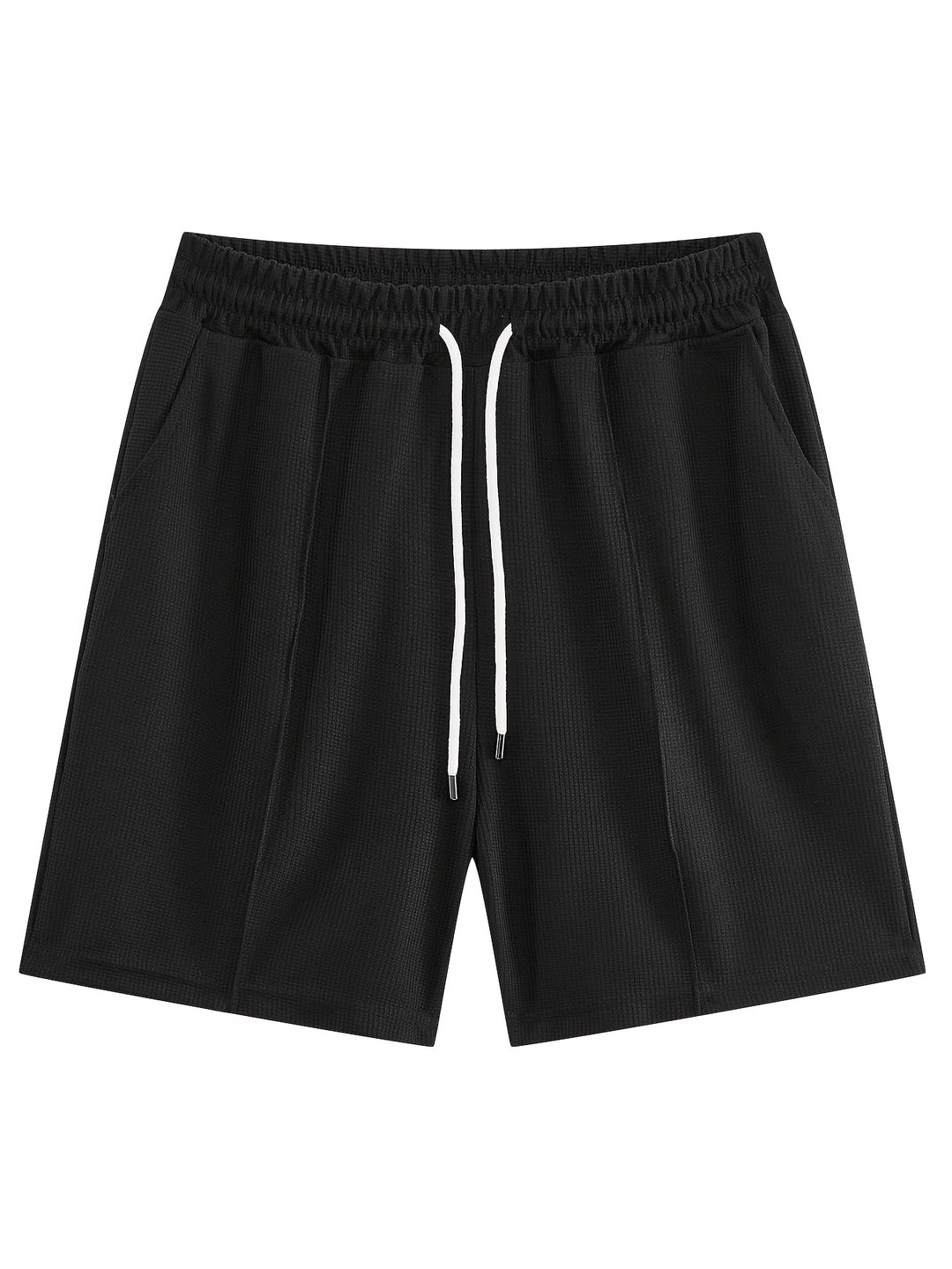 Textured Minimalist T-Shirt and Shorts Set