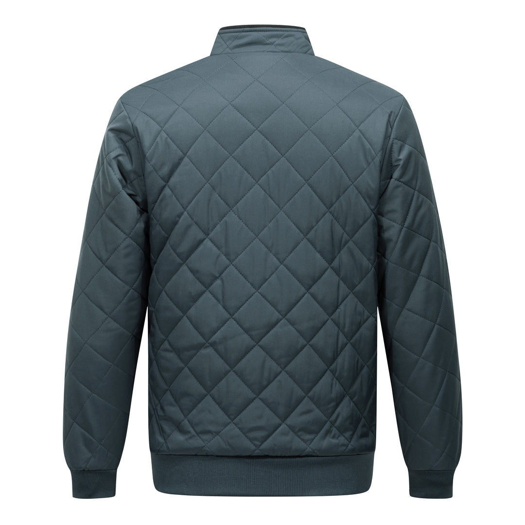Quilted Fleece-Lined Bomber Jacket