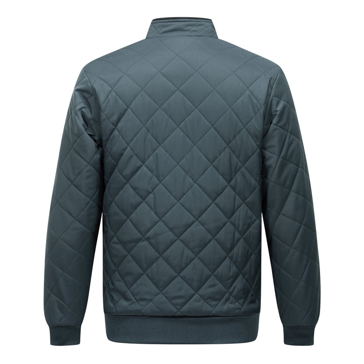Quilted Fleece-Lined Bomber Jacket
