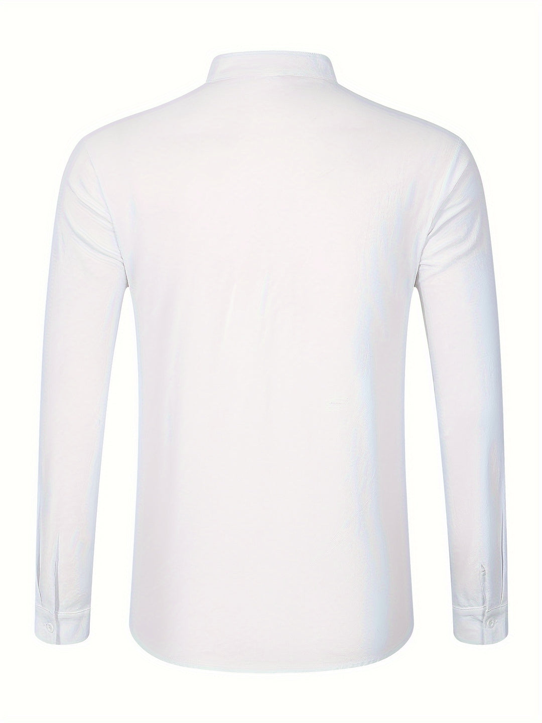 Textured Long Sleeve Henley Shirt