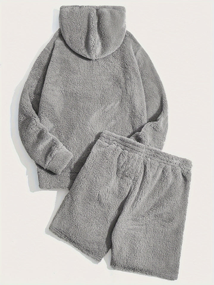 Fleece Hoodie and Shorts Set