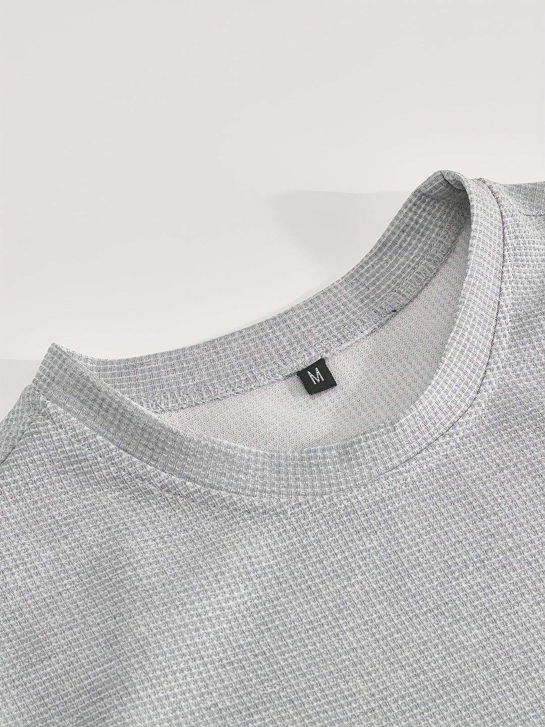 Textured Minimalist T-Shirt and Shorts Set