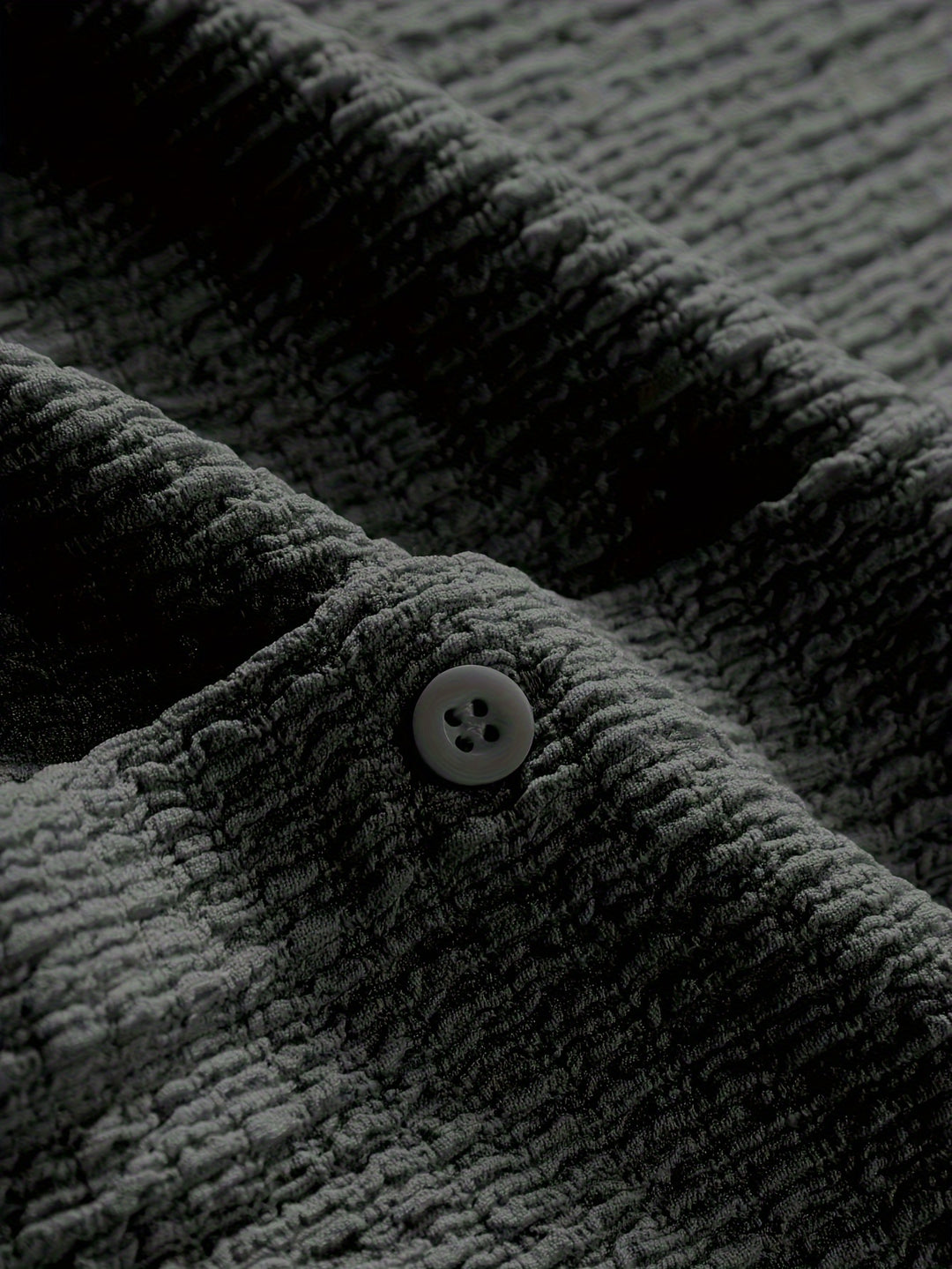 Textured Button-Up Shirt