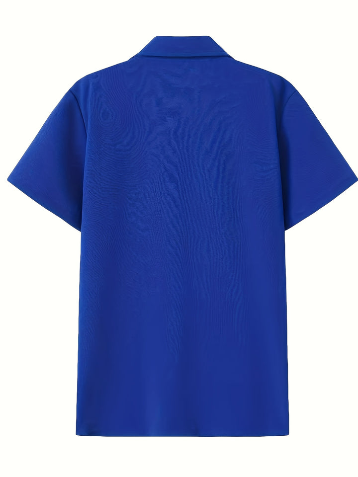 Textured Button-Up Shirt