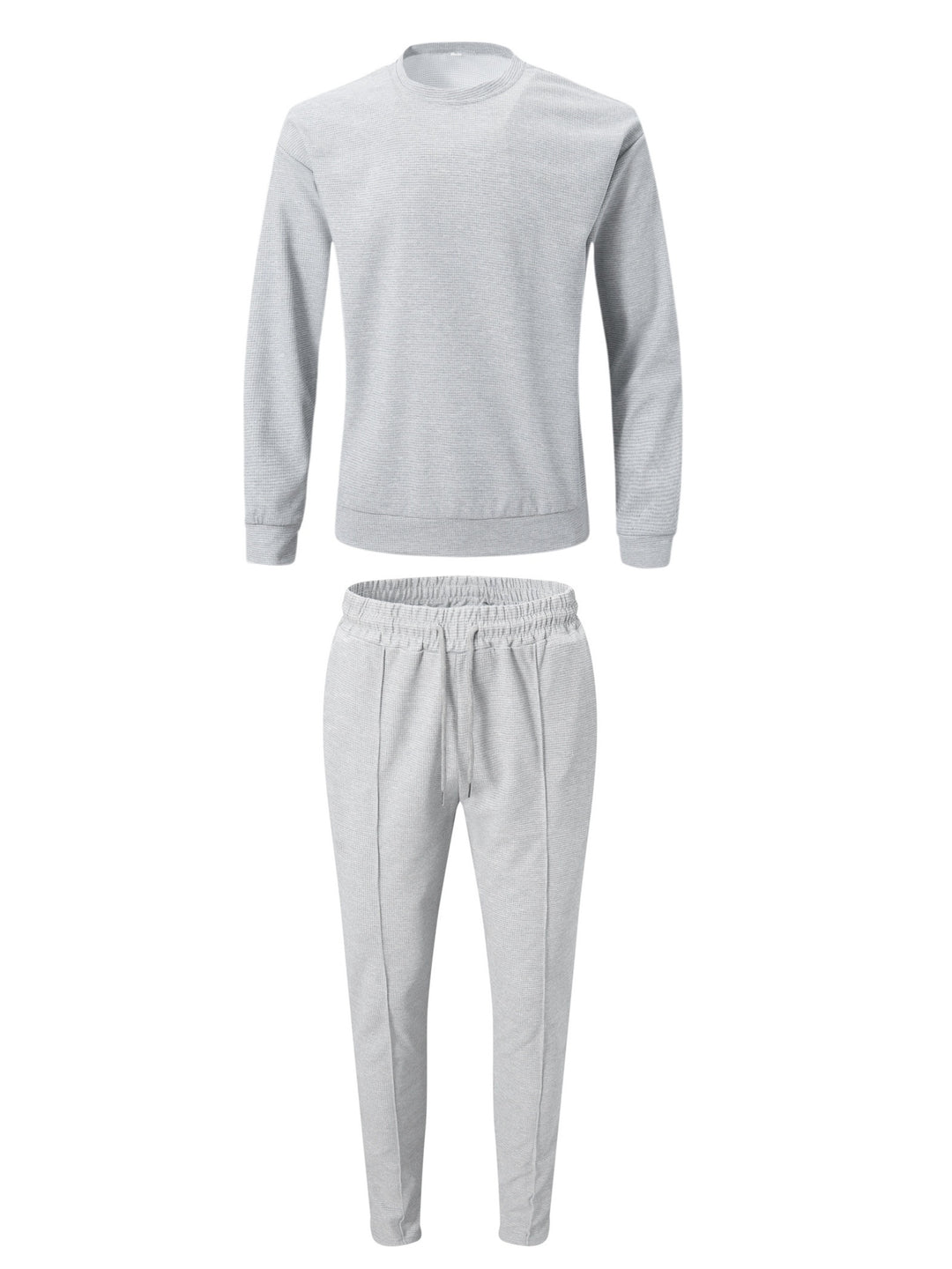 Textured Long Sleeve Top and Joggers Set