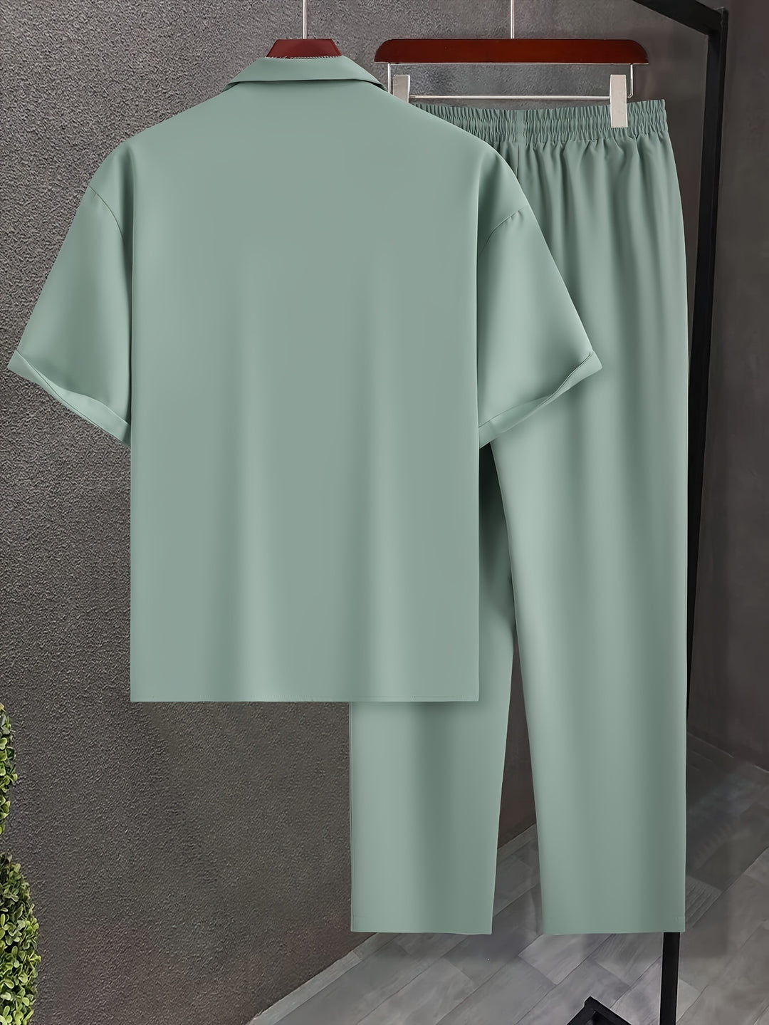 Relaxed Tailored Short Sleeve Shirt and Trousers Set