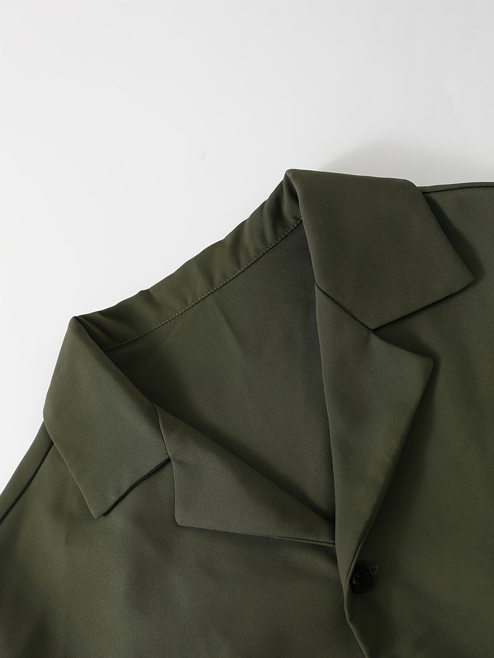 Relaxed Tailored Short Sleeve Shirt and Trousers Set