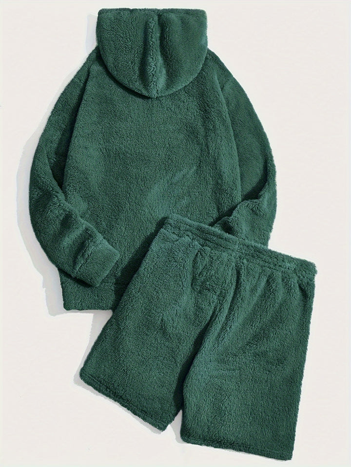 Fleece Hoodie and Shorts Set
