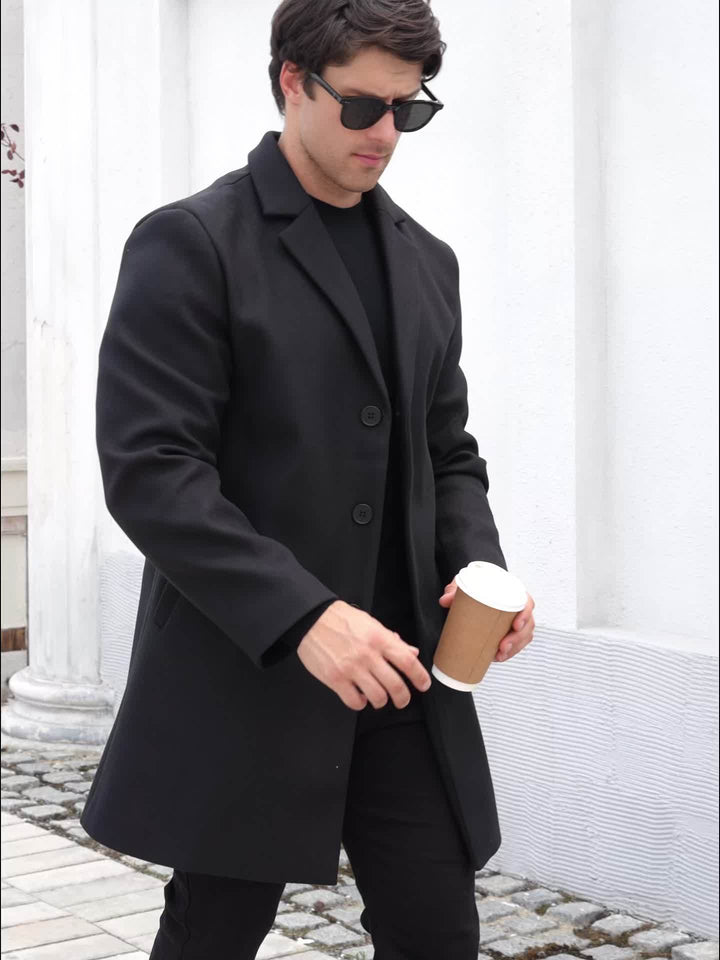 Classic Single-Breasted Overcoat