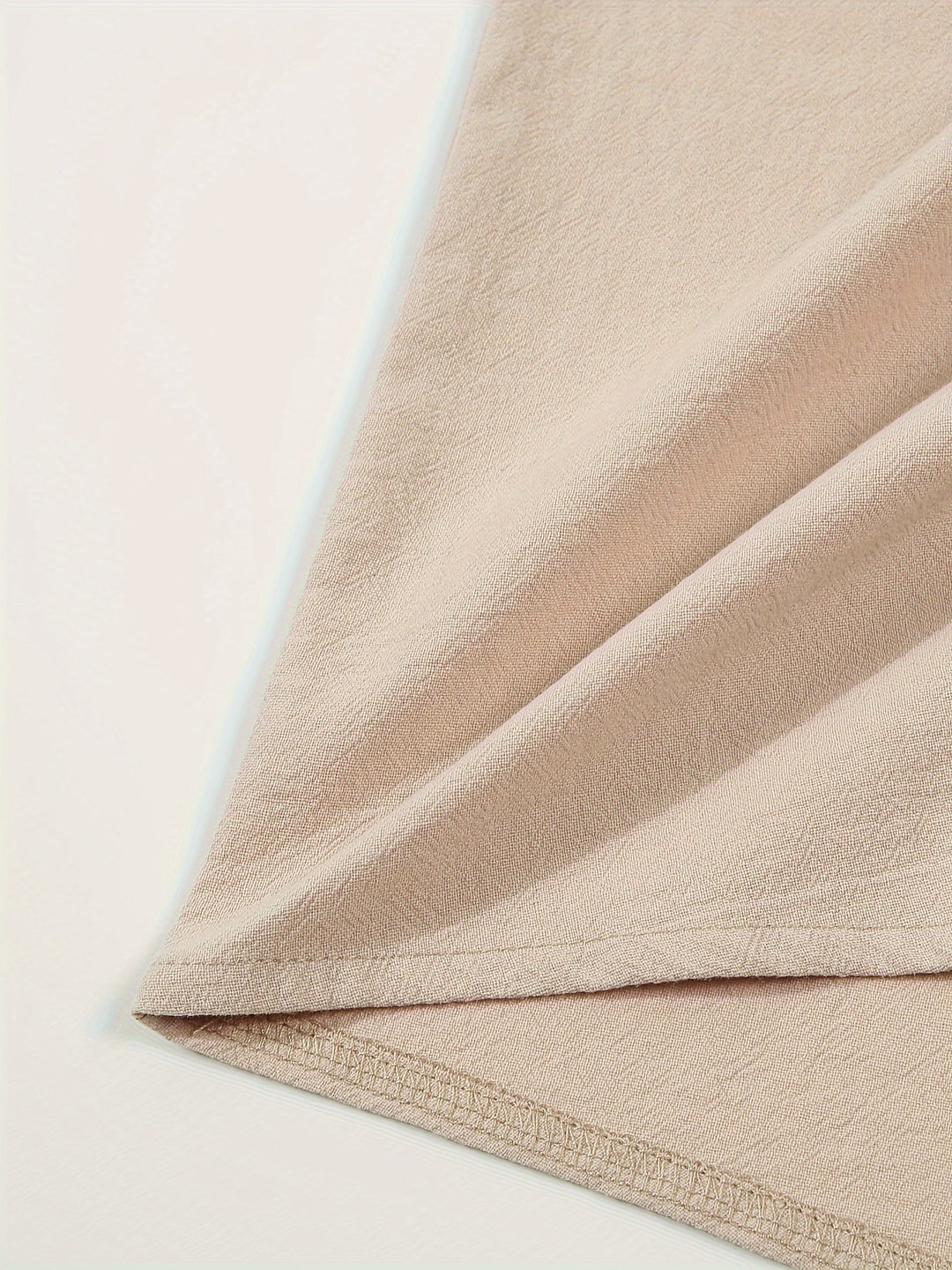 Textured Long Sleeve Henley Shirt