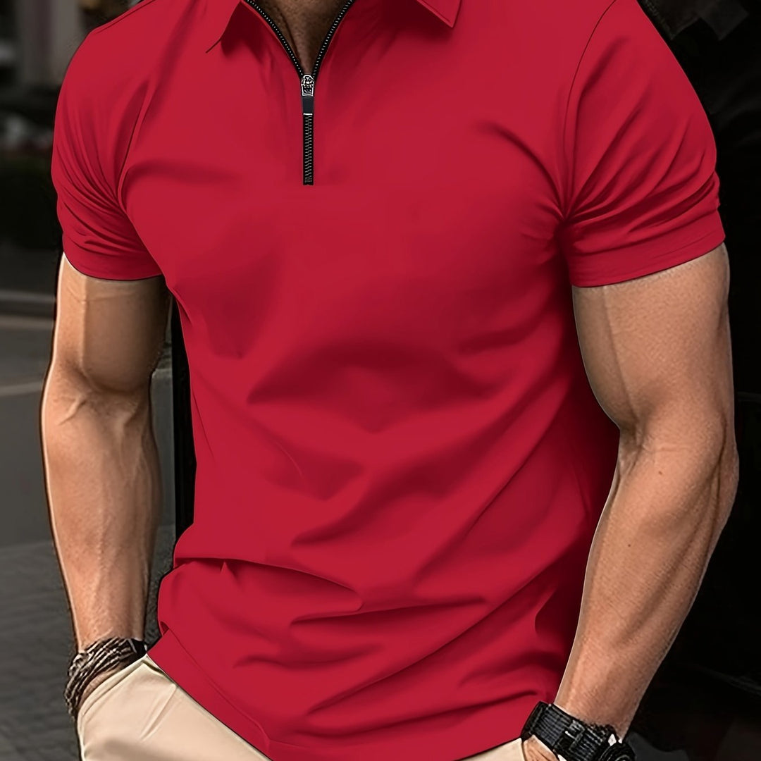 Zipper Polo Shirt