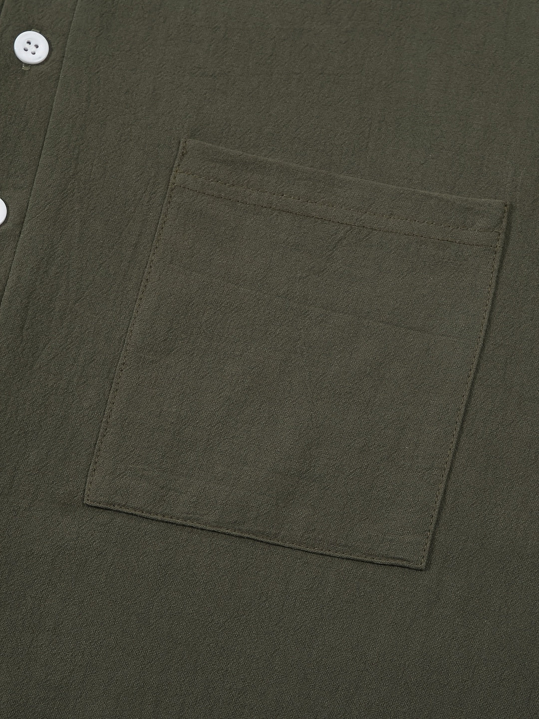 Textured Long Sleeve Henley Shirt