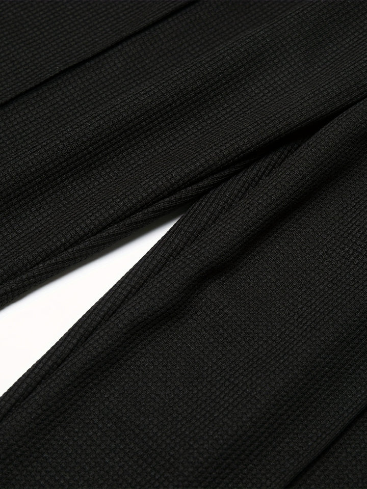 Textured Long Sleeve Top and Joggers Set