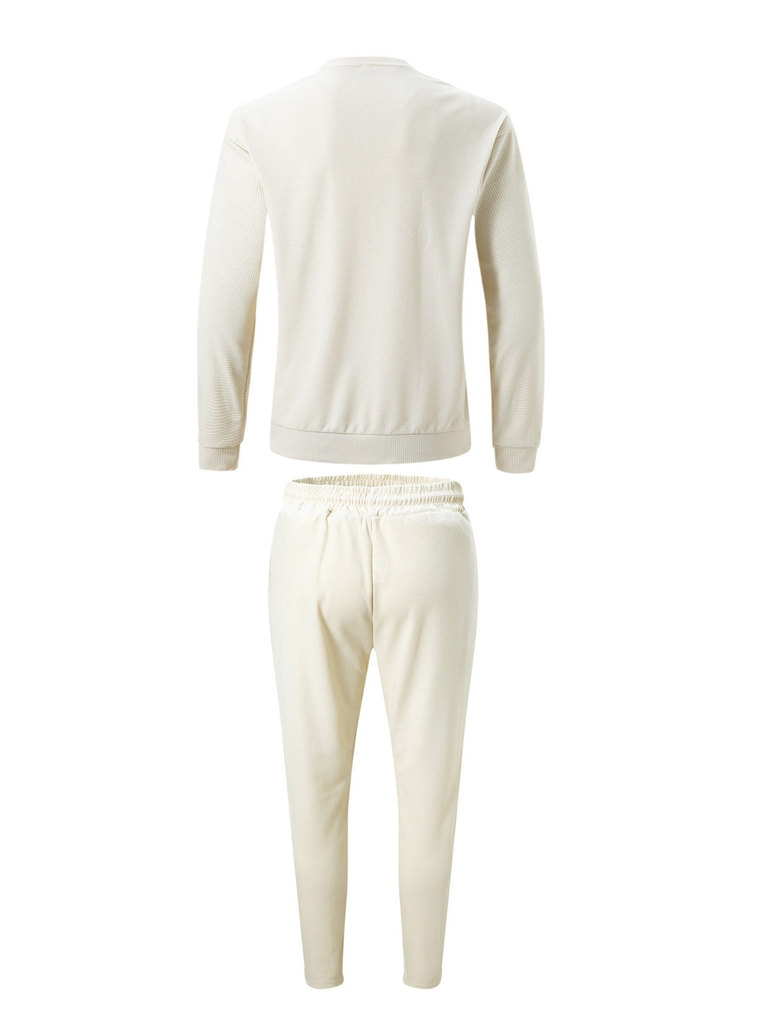 Textured Long Sleeve Top and Joggers Set