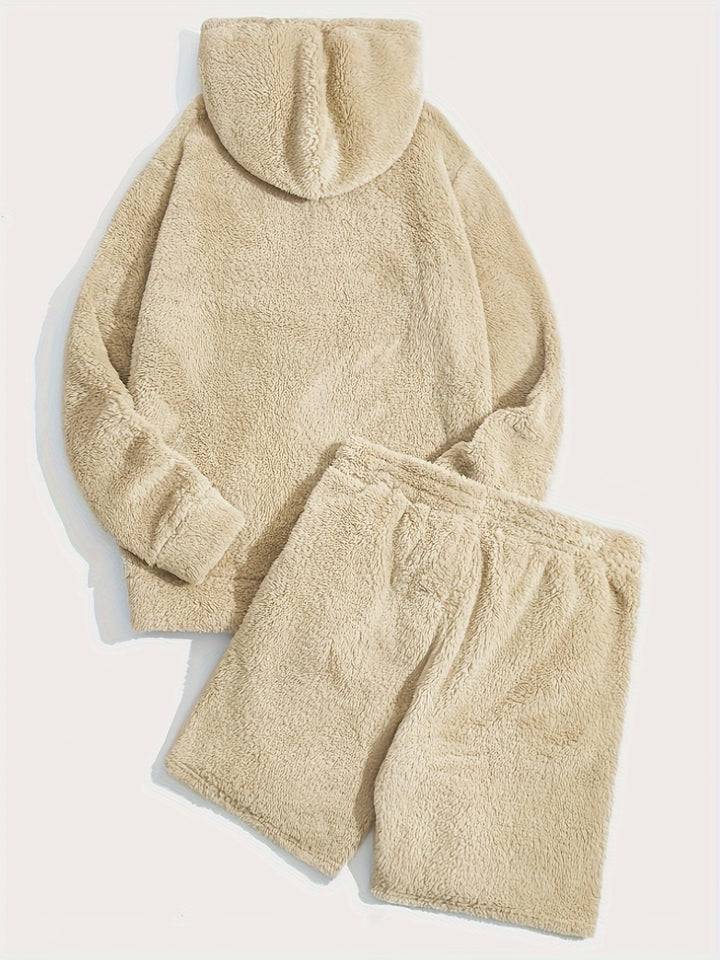 Fleece Hoodie and Shorts Set