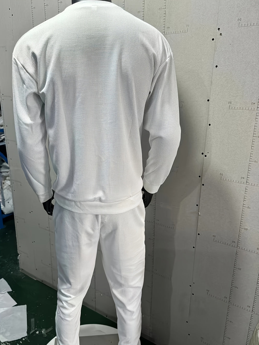 Textured Long Sleeve Top and Joggers Set