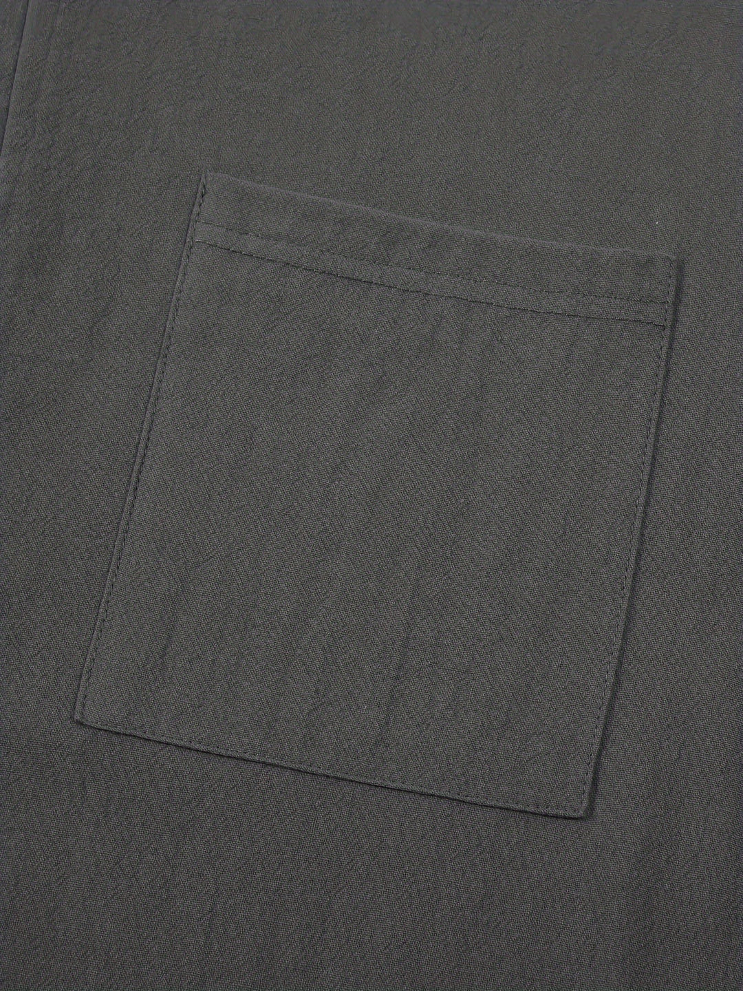 Textured Long Sleeve Henley Shirt