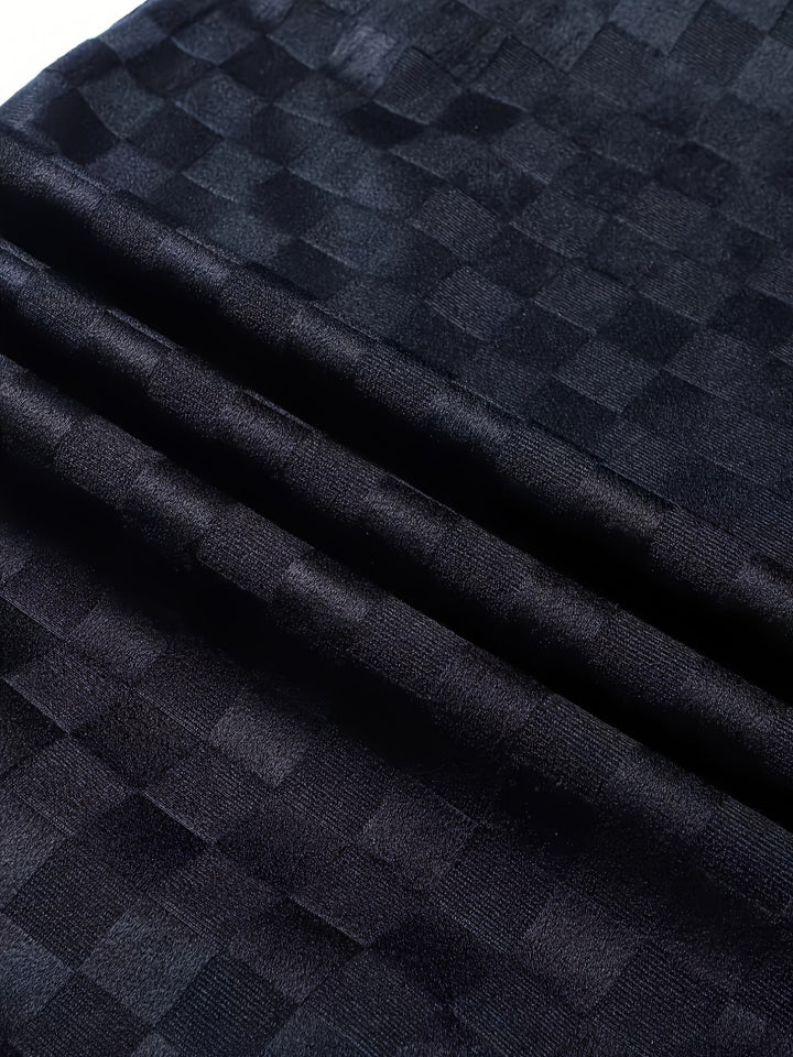 Checkered Loose-Fit Pants