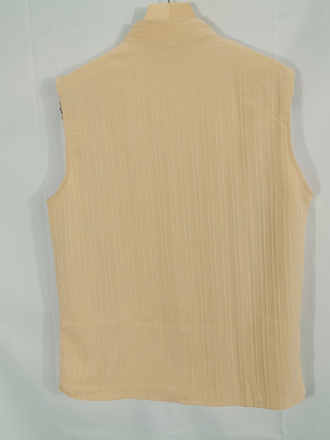 Sleeveless Pleated Button Shirt and Shorts Set