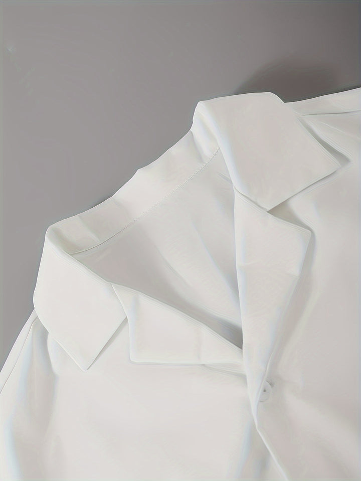 Relaxed Tailored Short Sleeve Shirt and Trousers Set