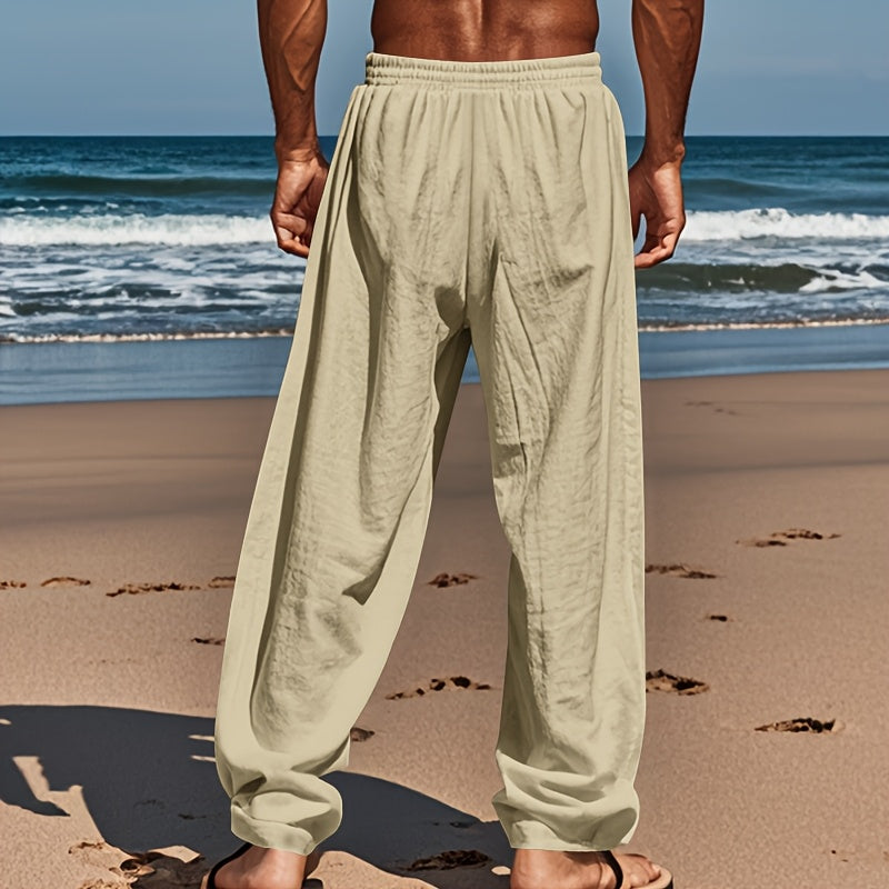 Linen Drawstring Pants