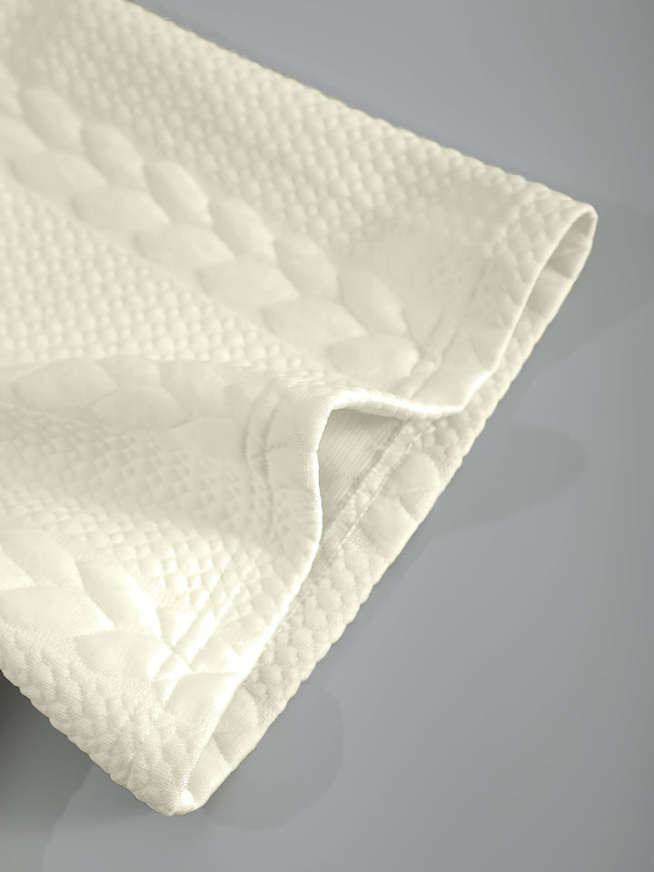 Textured Cable Knit T-Shirt and Shorts Set