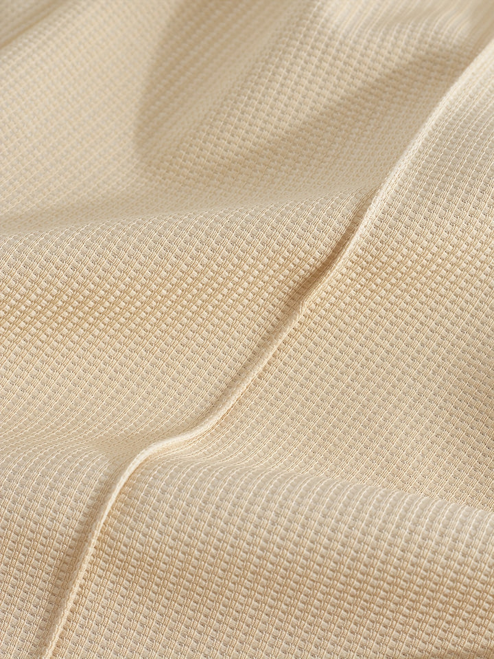 Textured Minimalist T-Shirt and Shorts Set