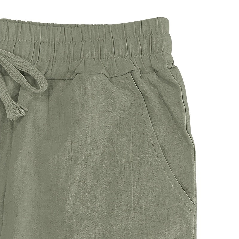 Linen Drawstring Pants
