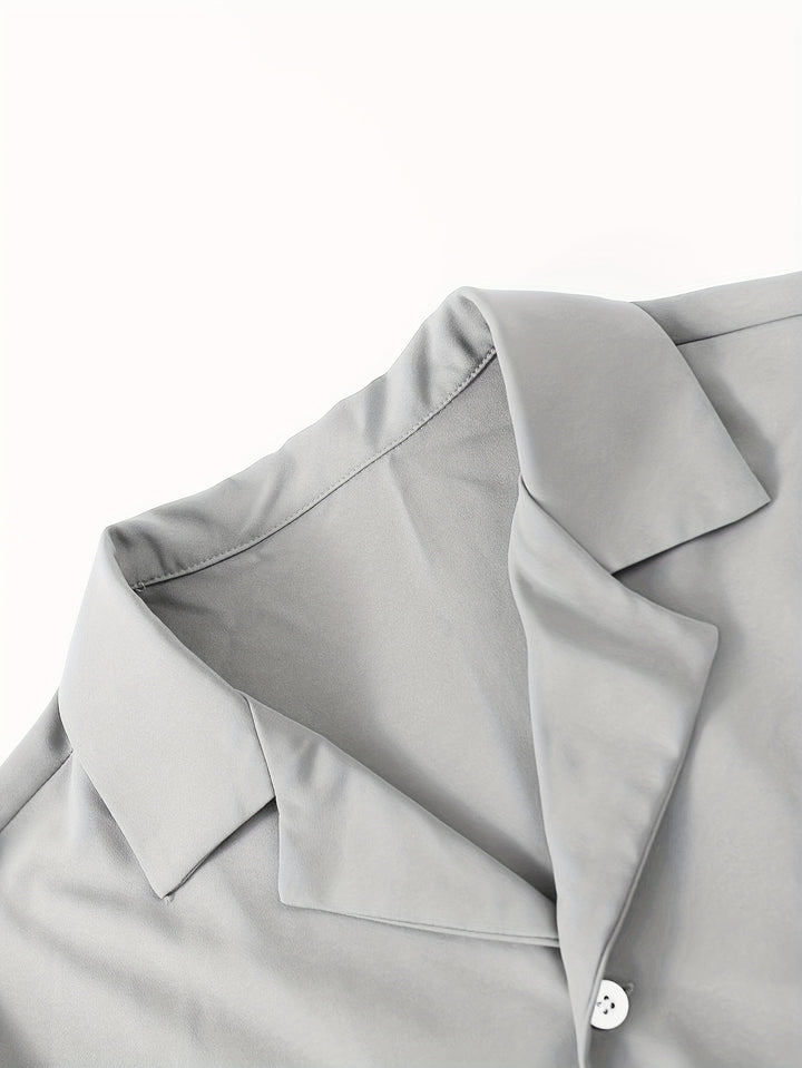 Relaxed Tailored Short Sleeve Shirt and Trousers Set