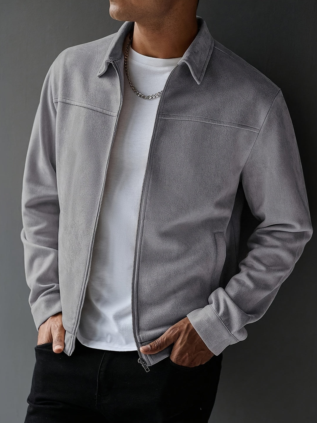 Tailored Suede Jacket