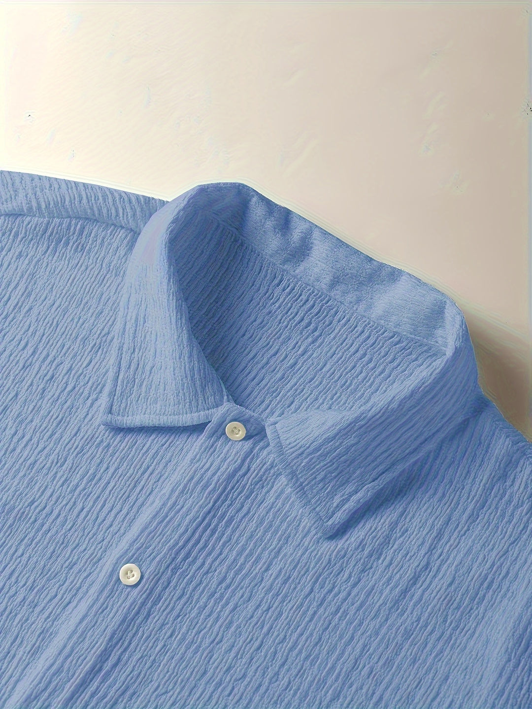 Textured Button-Up Shirt