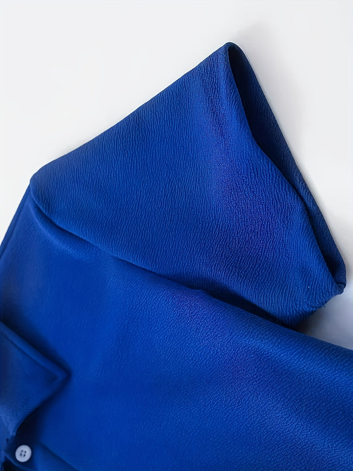 Textured Button-Up Shirt