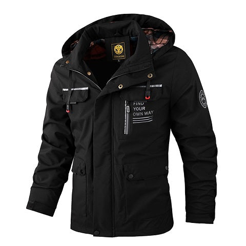 Waterproof Hooded Utility Jacket