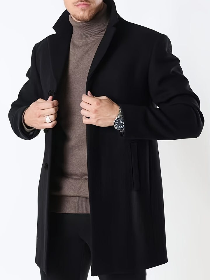 Classic Single-Breasted Overcoat