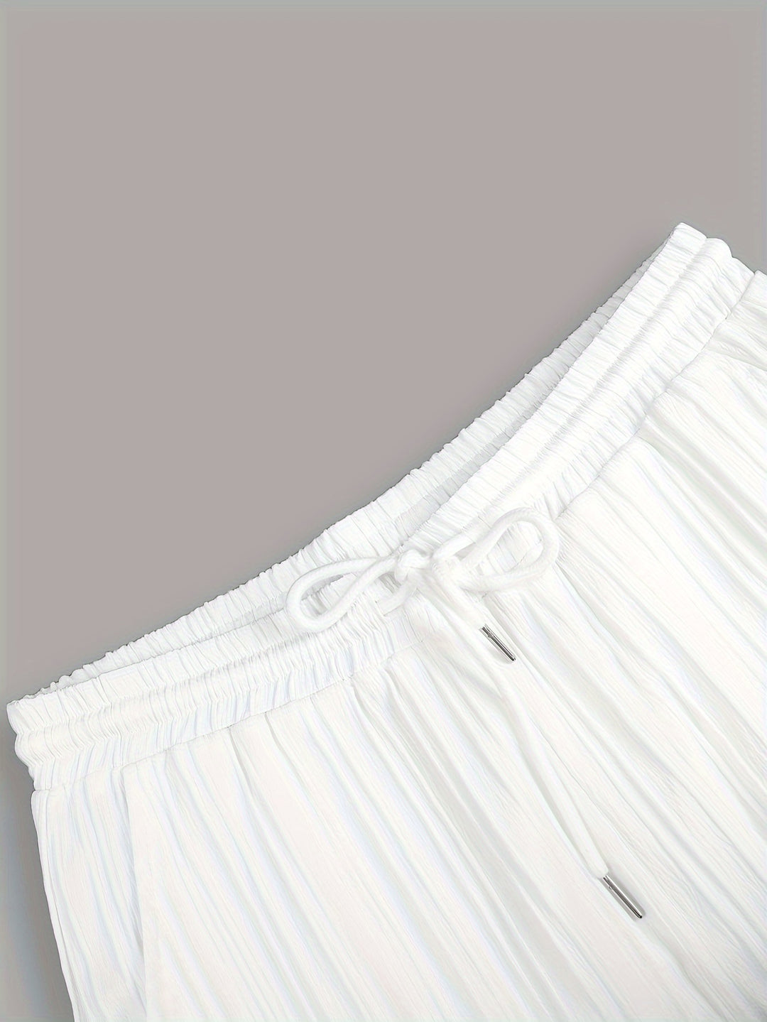 Pleated Short Sleeve Shirt and Trousers Set