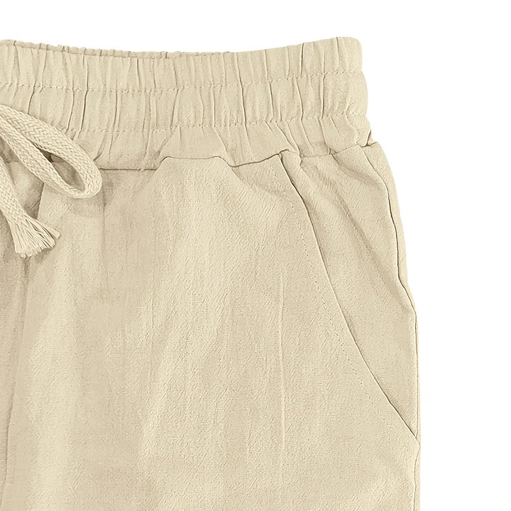 Linen Drawstring Pants